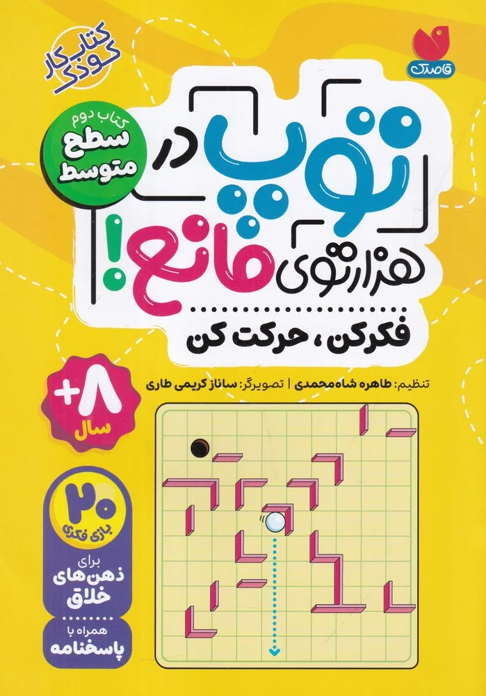 جلد کتاب توپ در هزارتوی مانع: کتاب دوم سطح متوسط