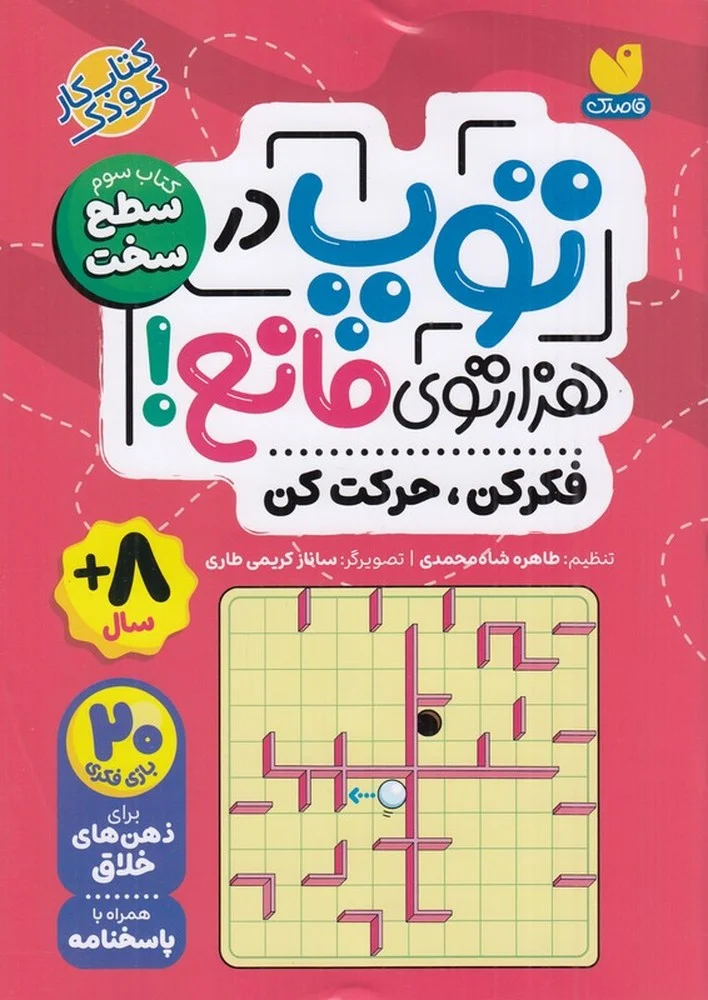 جلد کتاب توپ در هزارتوی مانع: کتاب سوم سطح سخت